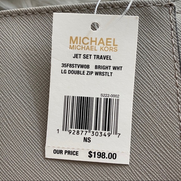 NWT Michael Kors Jet Set Travel Double Zip Wallet - Picture 5 of 5